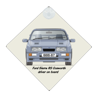 Ford Sierra RS Cosworth 1986-87 Car Window Hanging Sign